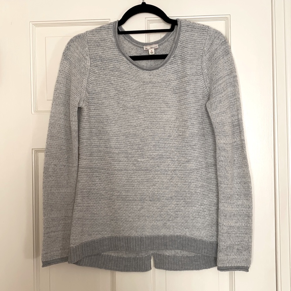 GAP grey gray knit wool blend sweater XS